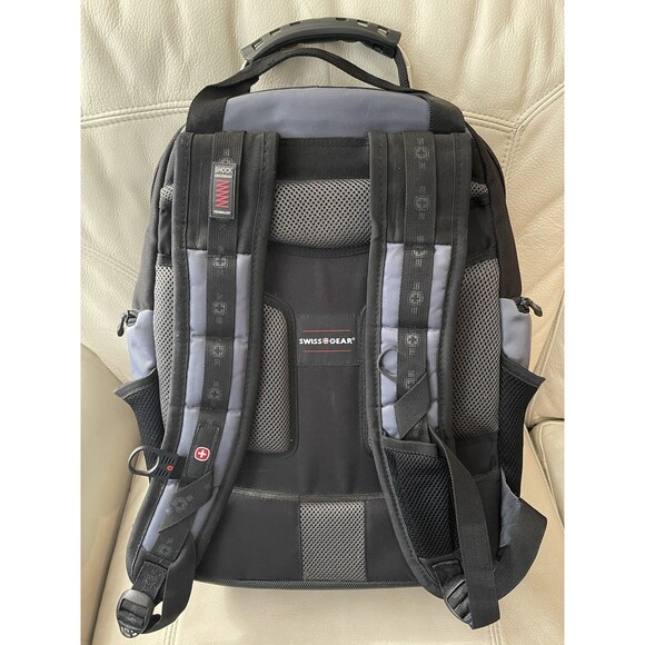 Wenger Swiss Gear Pegasus Laptop Notebook Tablet Backpack Bag Black Grey 17" - Picture 7 of 16
